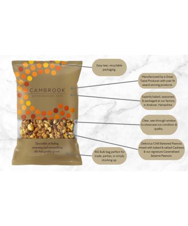 Cambrook Mix 10 Salted Caramelised & Spiced Mixed Nuts 1kg - Premium Quality Vegetarian Nuts - Buy Online on SooperMarket.com