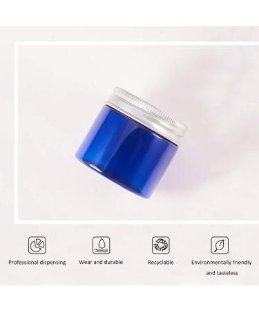Buy Benecreat 12-Piece Set of 50g/50ml Empty Blue Cosmetic Cream Sticks with Aluminum Screw Lids - Ideal for Aromatherapy Creams & Face Masks - International Shipping Available - Buy Online on SooperMarket.com