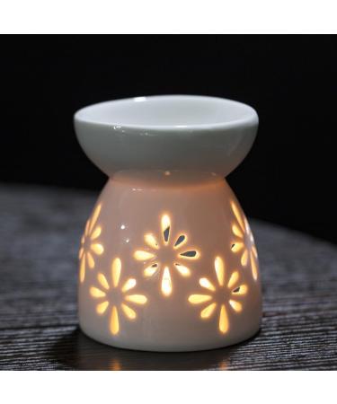 XFly ceramic fragrance lamp for wax mini tealight holder oil burner for fragrance wax-etheric oils aroma grenner for fragrance oil with the candli spoon aroma diffuser rotundity