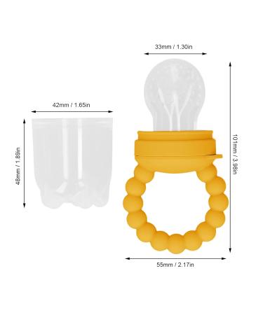 Buy Fruit Pacifier Feeder - Yellow Multifunctional Food & Gum Relief Tool for Babies - Buy Online on SooperMarket.com