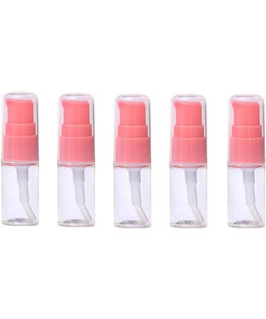 12Pcs 10ml/0.34oz Clear Lotion Pump Bottle with Pink Press Pump Head Empty Refillable Makeup Cosmetic Toiletries Liquid Container Dispenser for Emulsion Body Wash Shampoo - Buy Online on SooperMarket.com