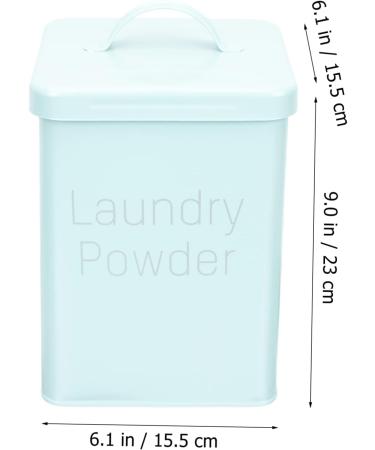 FOYTOKI 1 Set Washing Storage Bucket Laundry Dispenser Tide Laundry Bin Lotion Wrought Iron 1 count (Pack of 1) Sky-blue - Buy Online on SooperMarket.com
