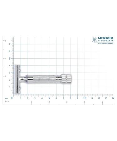 Buy MERKUR 34C Short Handle Classic Safety Razor Set Heavy Duty with 10 Blades for Ultimate Shaving Experience - International Shipping Available - Buy Online on SooperMarket.com