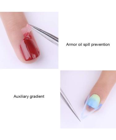 10 set of Peel Off Protective Nail Polish Manicure Liquid Tape Spill-proof Gel Tearable Nail Care Tool 10ml White 10 set of (white 10m) - Buy Online on SooperMarket.com