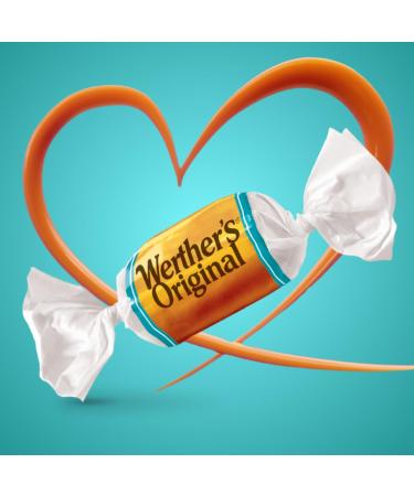 Werther's Original Salted Caramel Soft Eclair 180g - Creamy Caramel Filling International Shipping Available - Buy Online on SooperMarket.com