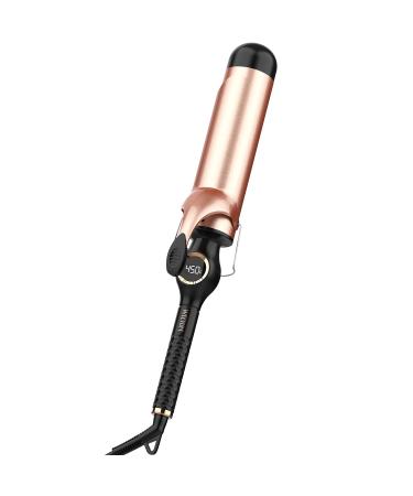 Curling Iron 2 Inch Large Barrel Curling Wand for Hair Ceramic Long Barrel Hair Curling Iron Double Voltage(100-240V) 2 inches