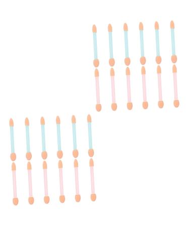 Baluue 48 Pcs Eyeshadow Brush Kit Foam Eyeshadow Eyeshadow Blending Brush Eyeshadow Paint Brush 15.5X7.8X3CMx2pcs As Shownx2pcs