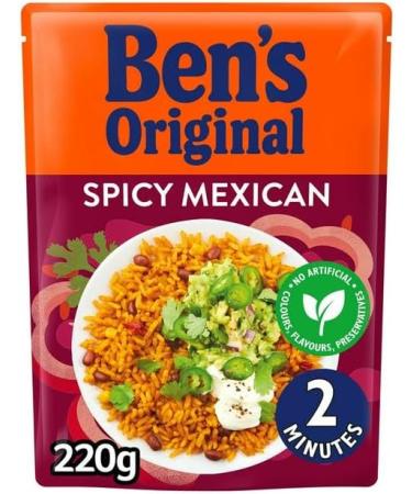 Microwave Rice Bundle With Bens Original Golden Vegetable Microwave Rice 220g Savoury Chicken Microwave Rice 220g and Spicy Mexican Microwave Rice 220g (3 Pack) - Buy Online on SooperMarket.com