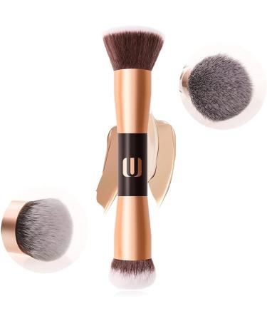 Double Ended Foundation Brush Makeup Concealer Brushes 2-in-1 Contour Brush Flawless Make Up Brush Ideal for Liquid Cream Powder Blending Buffing Concealer - Buy Online on SooperMarket.com