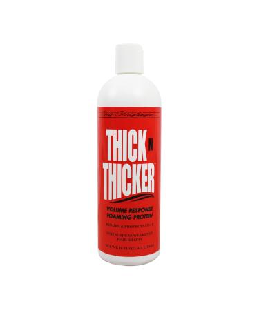 Chris Christensen Thick N Thicker Response Foaming Protein Dog Conditioner Groom Like a Professional Locks in Thickness & Adds 400x The Volume Pro-Vitamin Formula All Coat Types Made in USA 473ml