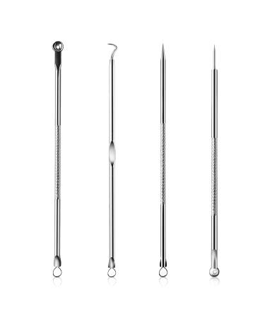 Blackhead Removal Tool, Pimple Popper Extractor Tool Kit, Used for Removing Blackheads, Acne, Comedone, Flaw White Heads on Nose and Face, Professional Stainless Steel Removal Tool.