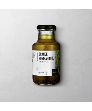 Wajos Orange-Rosemary Oil 250ml Fruity Seasoning Oil for Mediterranean Cuisine | Premium Rapeseed & Olive Oil Blend - Buy Online on SooperMarket.com