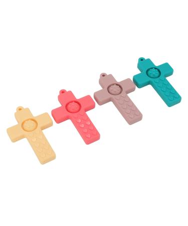 4Pcs Silicone Baby Teether Toy Infant Teething Relief Molar Soothe Babies Sore Gums Chew Toy