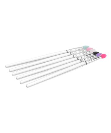 Gogogmee 6pcs Eye Shadow Brush Makeup Cosmetic Eyeshadow Brush Make up Silicone Brush