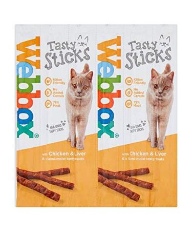 Cats Delight Webbox Tasty Sticks With Chicken & Liver - 6 Sticks (6 packs)