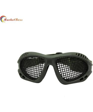 MarketBoss Steel Mesh Airsoft Goggles for Eye Protection - Army Green - Buy Online on SooperMarket.com