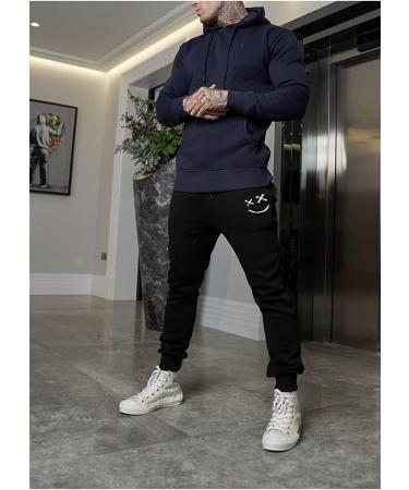 JMIERR Men's Tapered Gym Running Sweatpants Large - Black | Athletic Joggers with Pockets - Buy Online on SooperMarket.com