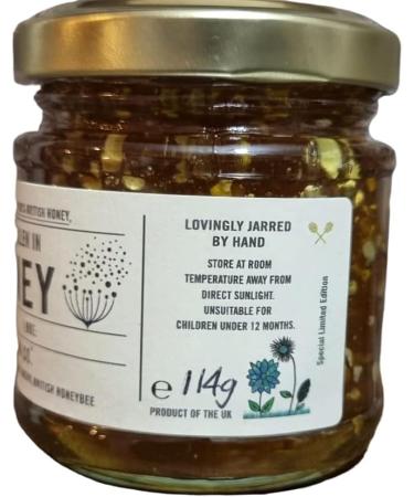 Pollen in British Honey - British Pollen collected throughout the whole season in RAW British Honey (114g Glass jar) - Buy Online on SooperMarket.com