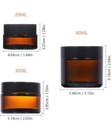 6-Pack Refillable 60ml Cosmetic Containers with Black Lids - Travel Pots for Creams Lotions & Mini Candles | Brawlas Ointment Doses - Buy Online on SooperMarket.com