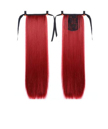 Wig Piece 18-38 Inch Straight Drawstring Ponytail Synthetic Hair Piece Pony Tail Clipped Into Hair Extension 22inches B101