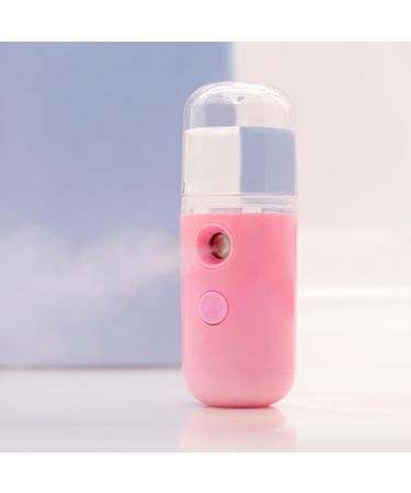 WOONEKY 2pcs USB Charging Steamer Mini Face Steamer Humidifier Face Sprayer Cool Facial Mister Pink - Buy Online on SooperMarket.com