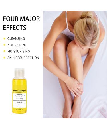 Natural Body Peeling Oil for Women - Moisturizing Yellow Peeling Butter & Scrub 50ml - Nourishing Skin Care for All Skin Types - Buy Online on SooperMarket.com