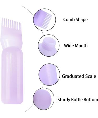 3 Piece Applicator Bottle Hair + 4 Hair Dye Brushes - Hair Dye Tool Set Applicator Bottle Hair Hair Oil Applicator Bottle Root Comb Applicator Bottle Applicator Brush Tip Tools - Buy Online on SooperMarket.com