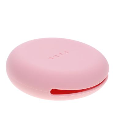 Silicone Cosmetic Box Silicone Makeup Puff Holder Makeup Puff Storage Holder Travel Makeup Sponge Holder Makeup Puff Holder for Travel Makeup Sponge Holder for Travel 7.50X7.50X2.00CM Pink