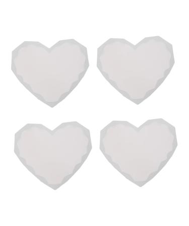 LALAFINA 12 Pcs Heart Diamond Mold Cup Mat Mold Food Serving Plate Mold Tray Set up Crystal Epoxy As Shownx3pcs 7.5X6cmx3pcs
