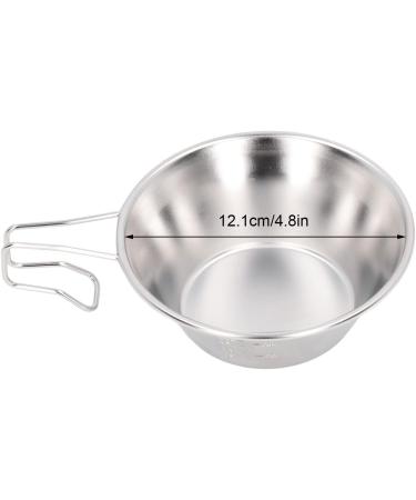 Plplaaoo Stainless Steel 304 Camping Bush Pot | Versatile Camping Cup & Bowl | Easy Clean Dishwasher Safe | Ideal for Hiking & Outdoor Adventures - Buy Online on SooperMarket.com