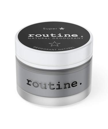 Routine Natural Deodorant Deo Jar | Superstar Charcoal Magnesium Prebiotics 58g | Aluminum Free Deodorant for Women & Men | Extra Sensitive Skin Formula | 2.05 Ounce - Buy Online on SooperMarket.com