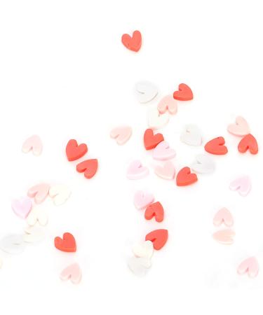 Heart Shaped Clay Slices Waterproof Heart Shaped Clay Slice DIY for Nail Art for Cut Books for Mobile Phone Cases for Cup Decorations