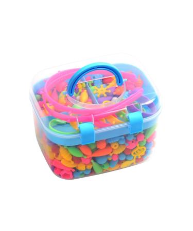 KOMBIUDA 1 Box Bracelet for Little Girl Jewelry Toys DIY Necklaces Beads Jewelry Childrens Toy Pop Beads Toys Rayan Toys for Fun Jewelry Making Kit Pop Snap Beads