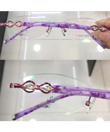 Ranara Replacement Glasses End Tips | Purple Spare Parts & Temples for Borderless 1-Hole Glasses - 1 Pair - Buy Online on SooperMarket.com