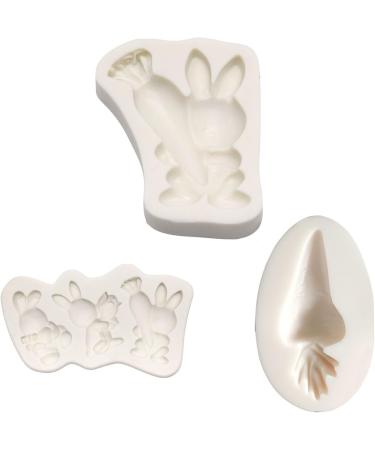 Rabbit Carrot Silicone Mold for Homemade Chocolate Make Easter Gifts for Children High Temperature Resistance Carrot Molds for Chocolate Baking Fondant Multi-color - Buy Online on SooperMarket.com