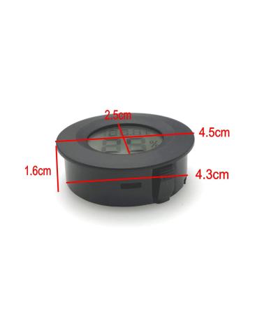 JZK 3 x Small round digital thermometer hygrometer with battery for car/bedroom/bathroom rooms humidity monitor temperature gauge humidity meter for reptile tank - Buy Online on SooperMarket.com