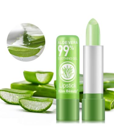12PC Aloe Vera Lip Balm Set - Natural Color Changing Lipstick Moisturizing Gift for Girls - Buy Online on SooperMarket.com