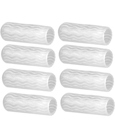 Healeved Silicone Toe Sleeves - 4 Pairs | Adjustable Toe Separators for Sports | Toe Protector Caps & Tubes Set - Buy Online on SooperMarket.com