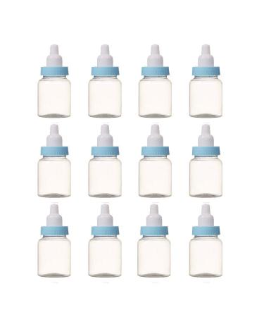 Tiptop Home Baby Show Candy Bottle  12pcs Fillable Mini Baby Candy Bottle Gift Box for Baby Shower Favors.