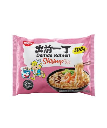 CNMART Demae Ramen Japanese Instant Ramen Noodles - Shrimp Flavour 100g (Pack of 30)
