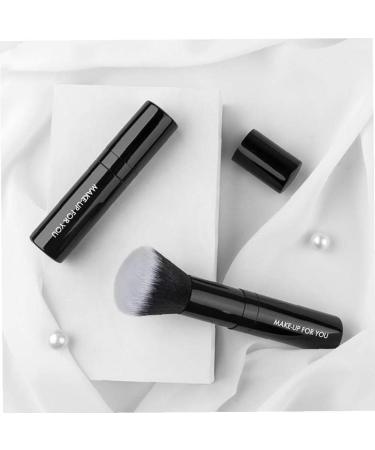 Retractable Foundation Blending Brush | Portable Blush Highlighter Brush for Women - Black Makeup Tool - Buy Online on SooperMarket.com