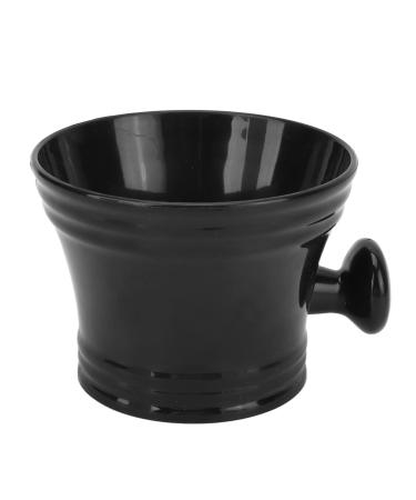 Pilipane shaving bowl with handle black shaving bowl strong gunfire razor cream soap wide mouth black shaving soap peel for barbershop home travel black