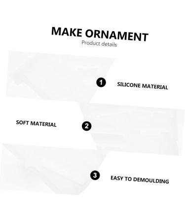 STOBOK Silicone Mold Candle Molds Ornament Jewelry Charms Mould Love Sign Silicone Die Crystal Epoxy Crafts White 13.3X13cm - Buy Online on SooperMarket.com