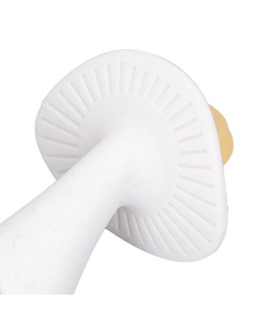 Newborn Teething Toy: Large Silicone Baby Teether Stick (Yellow/White) - Easy to Clean, Textured Handle - 6-12 Months - Buy Online on SooperMarket.com