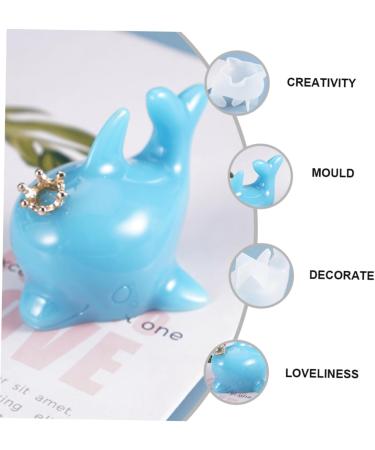 STOBOK 1pc Dolphin Mold 3D Animal Silicone Molds Dolphin Ornament Hand Mold Animal Cake Baking Moulds Ice Cream Mold Decor Epoxy Dolphin Shape Mold Clay White Silica Gel Desktop - Buy Online on SooperMarket.com
