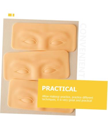 Baluue 4pcs Eyebrow Practice Block Makeup Practice Eye Make up Training Skin Practice Eye Board 16x7cm As Shown - Buy Online on SooperMarket.com