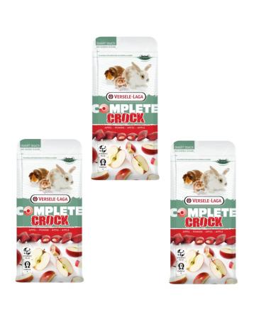 Versele-Laga Complete Crock Apple |3 pack |3 x 50 g |Snack for rabbits and rodents |Crispy shell and soft apple filling |Easily digestible and without added sugar