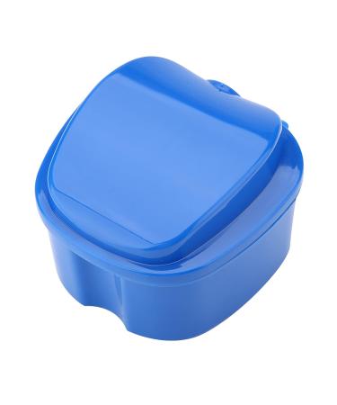Denture Box for Artificial Teeth | Storage Box with Filter Sieve - Dark Blue | Ideal for Denture Care & Dental Devices - Buy Online on SooperMarket.com