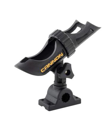 Cannon 2450169-1 Three-Position Adjustable Track Mounted Rod Holder, Black Composite