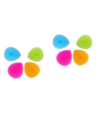 FRCOLOR 8 Pieces Facial Washer Eye Plate Suction Cup Face Massage Teen Silicone Cleaning Brush Face Sponge Face Brush Face Massage Brush Gentle Scrubbing Sink mediumx2pcs
